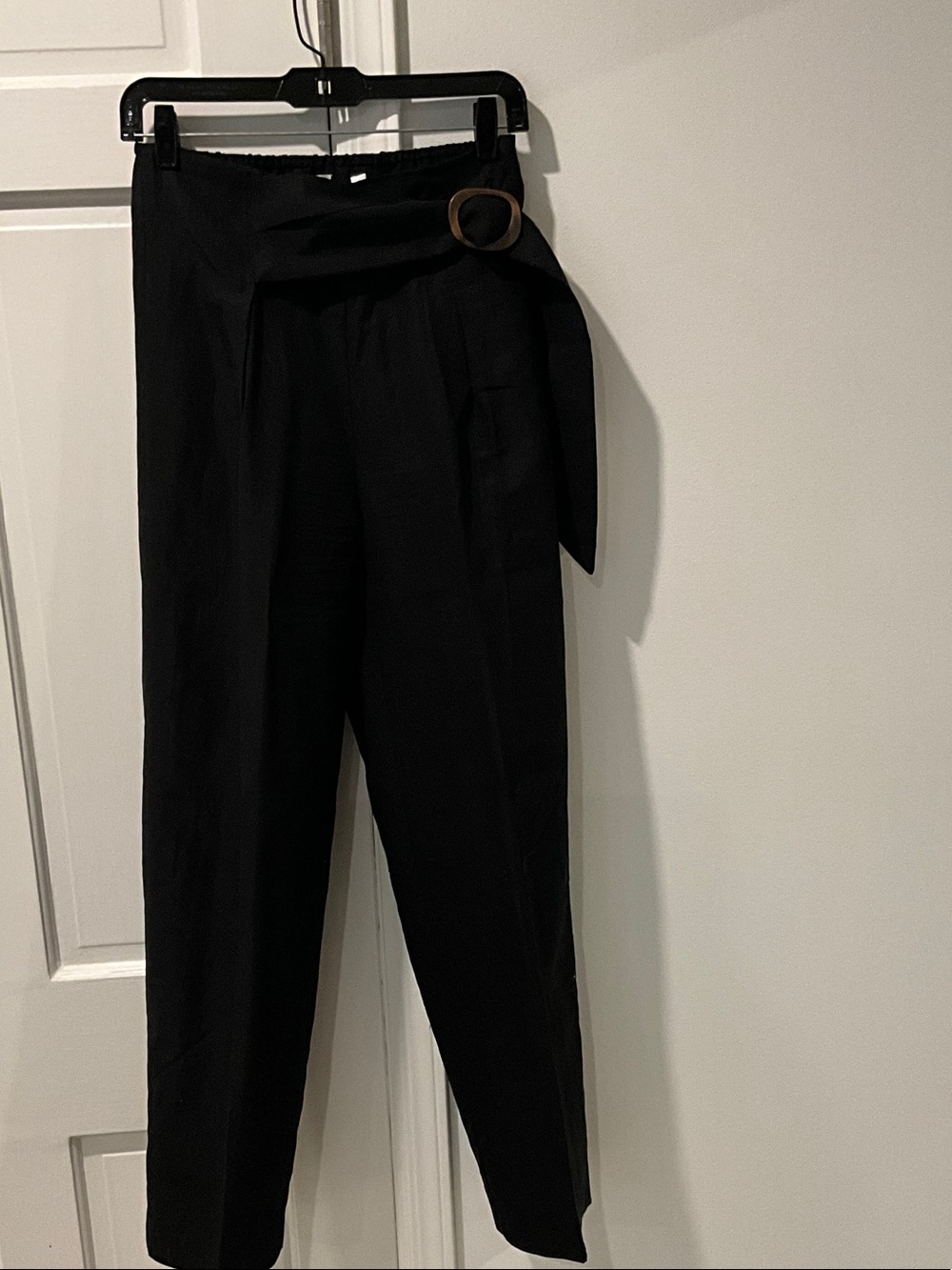 Vince Black Paperbag Waist  with Belt